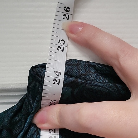 Paisley Print Emerald Green Blouse - Picture 6 of 9